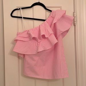 Lilly Pulitzer Pink Seersucker Top